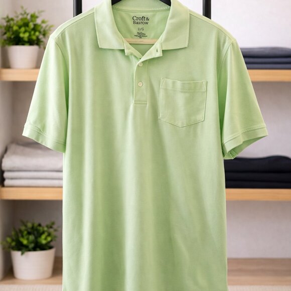Croft & Barrow Men’s Polo Shirts | Size L | Yellow, Green & Blue - Picture 4 of 5